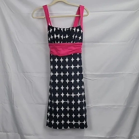 Dress Barn | Dresses | Black And Hot Pink Empire Waist Summer Dressbarn  Dress Size 4 | Poshmark